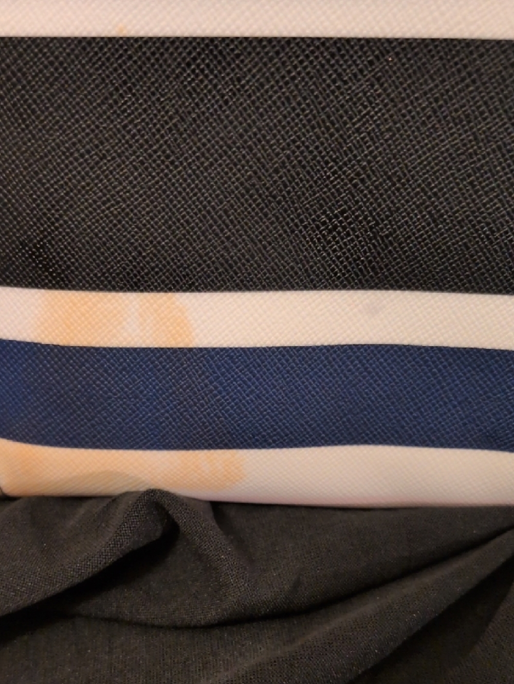 kate spade Navy, Blush & White Striped Zip Wallet - Picture 4 of 13